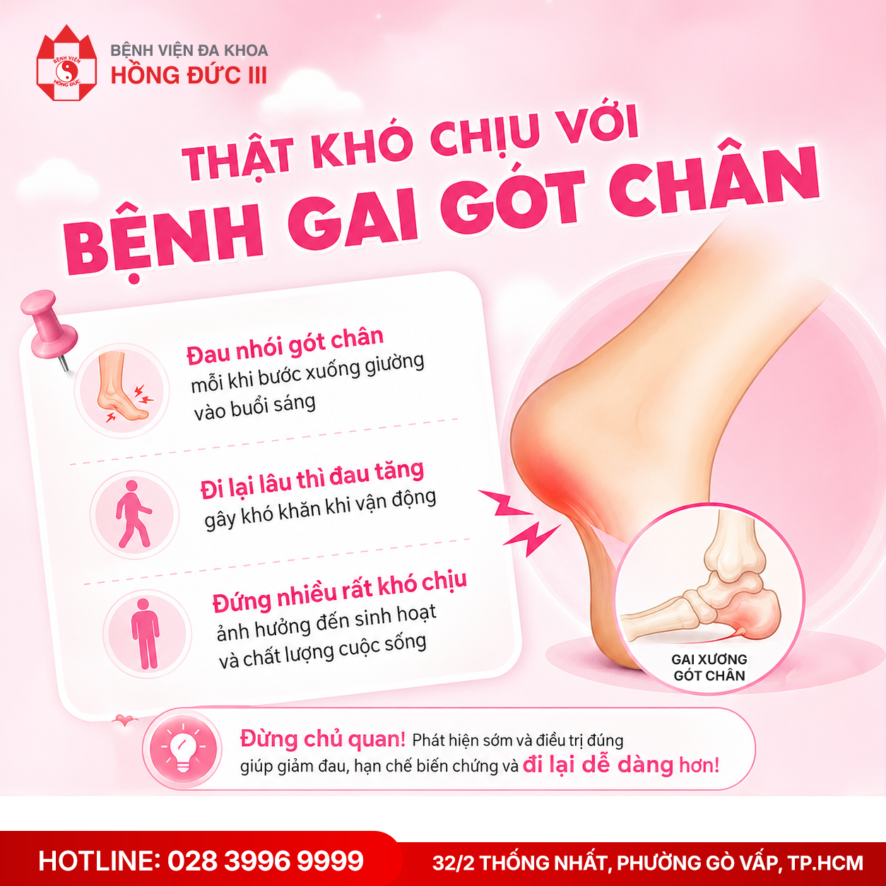 THẬT KHÓ CHỊU VỚI BỆNH GAI GÓT CHÂN