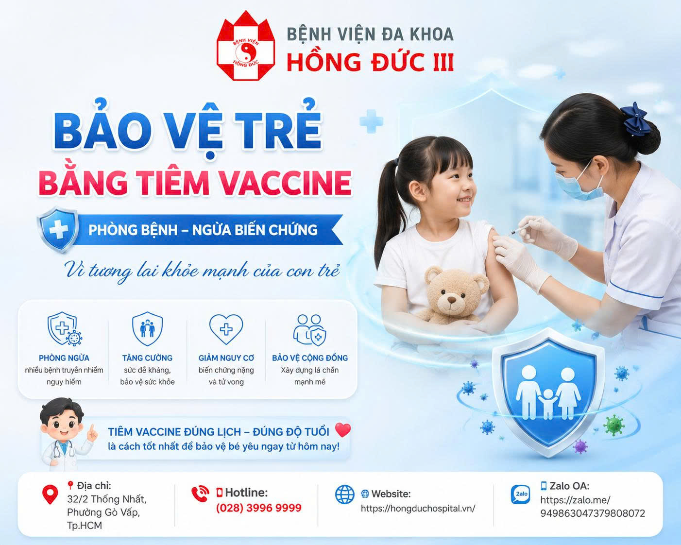 Mùa mưa đến: Trẻ cần được bảo vệ bằng những loại vaccine nào?