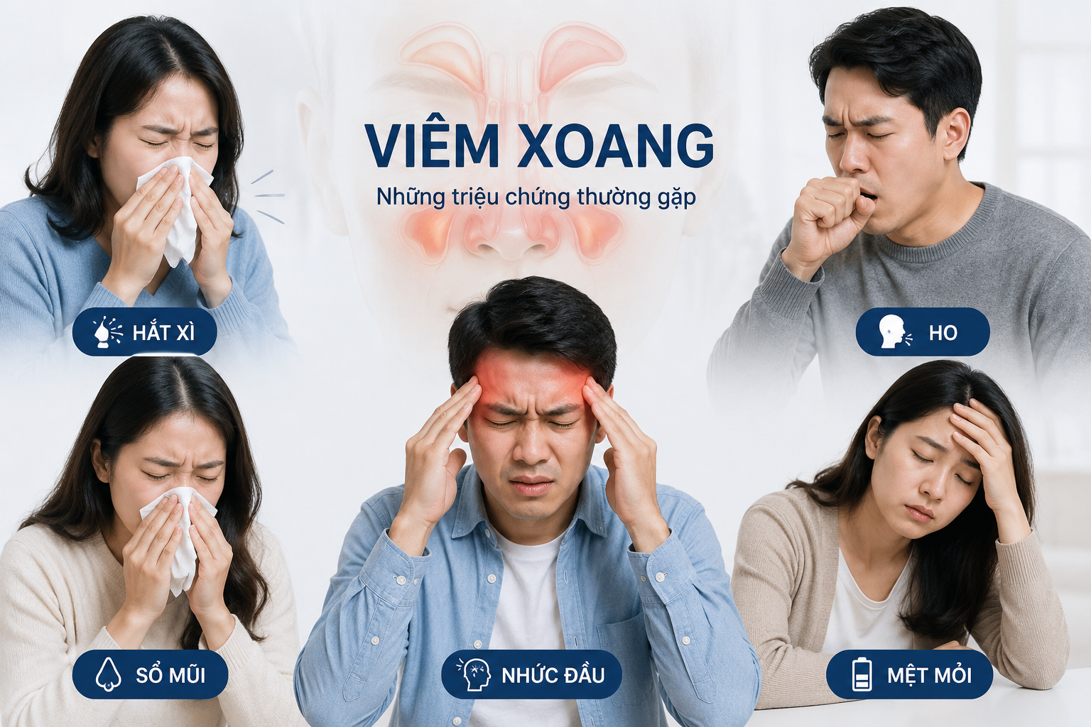 ĐỪNG ĐỂ VIÊM XOANG LÀM KHỔ BẠN MỖI NGÀY