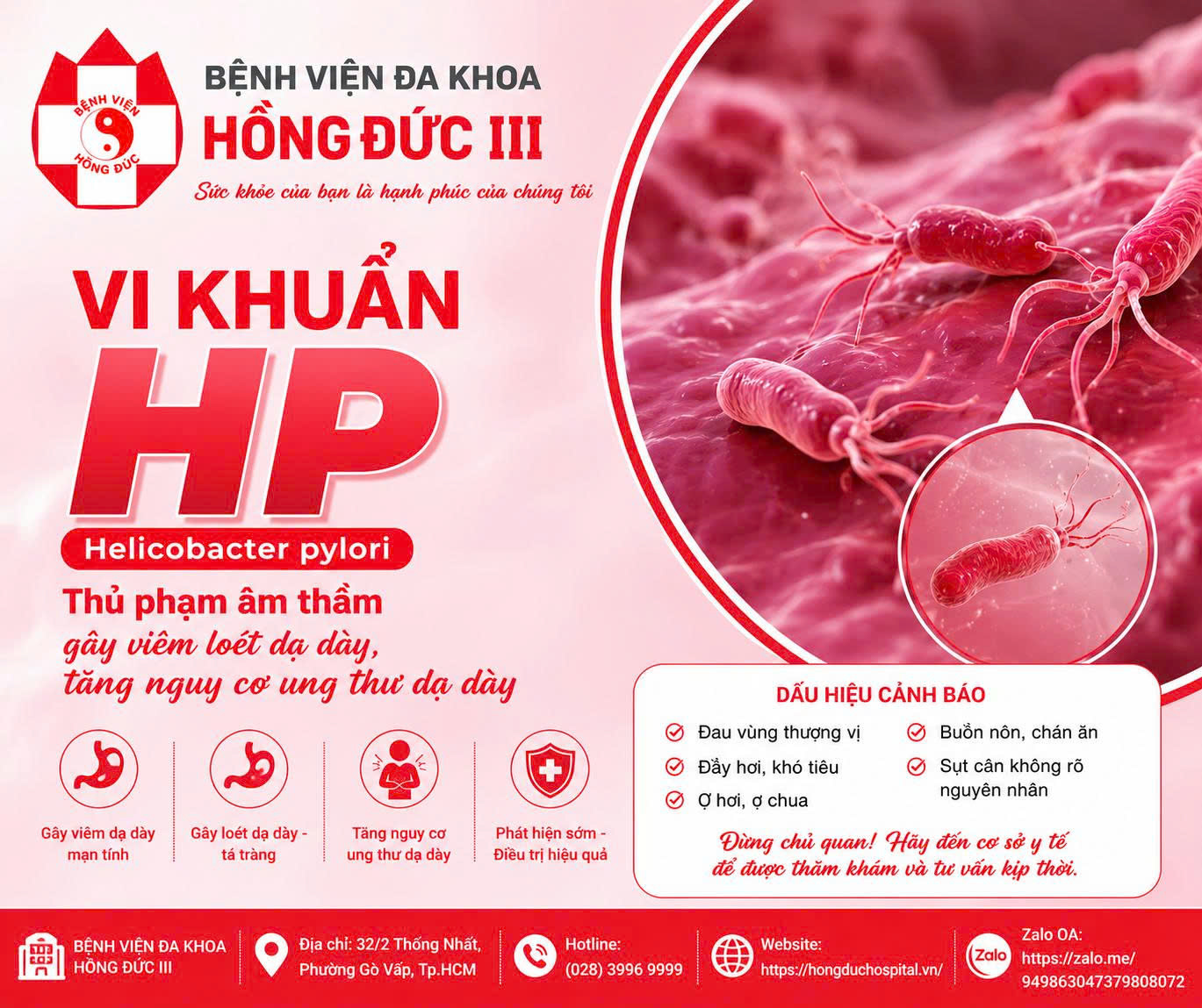Có phải: Cứ nhiễm khuẩn HP dương tính là sẽ bị ung thư dạ dày?