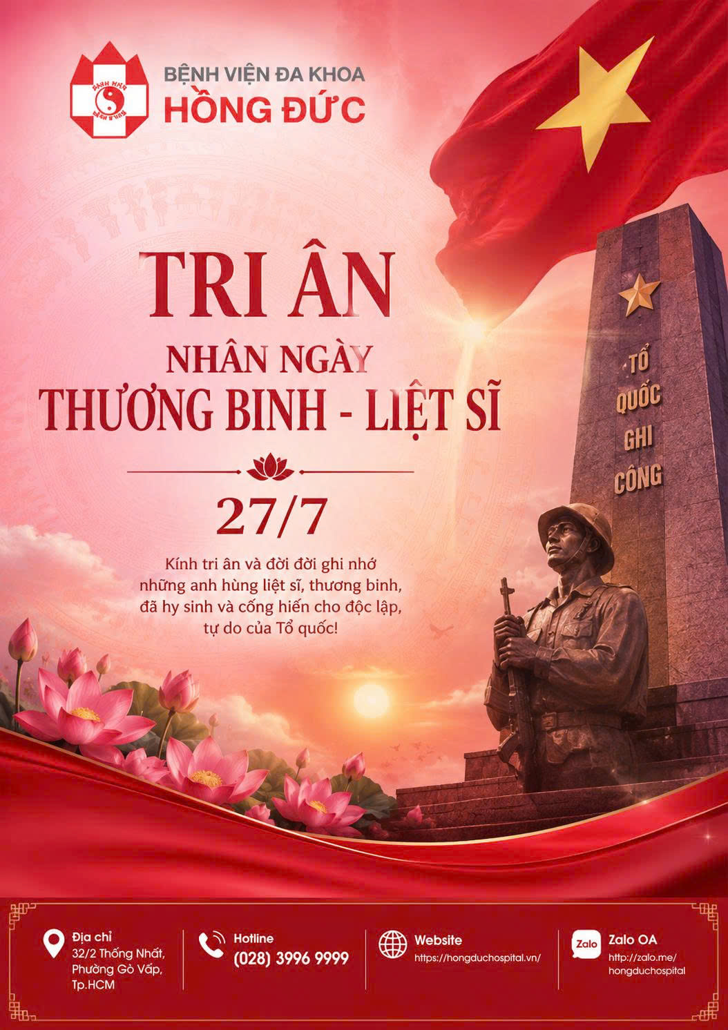 Tri ân các Thương binh, Bệnh binh, Anh hùng Liệt sĩ Ngày 27/7