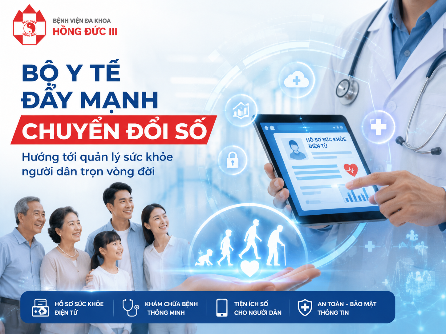 Bộ Y tế đẩy mạnh chuyển đổi số, hướng tới quản lý sức khỏe người dân trọn vòng đời