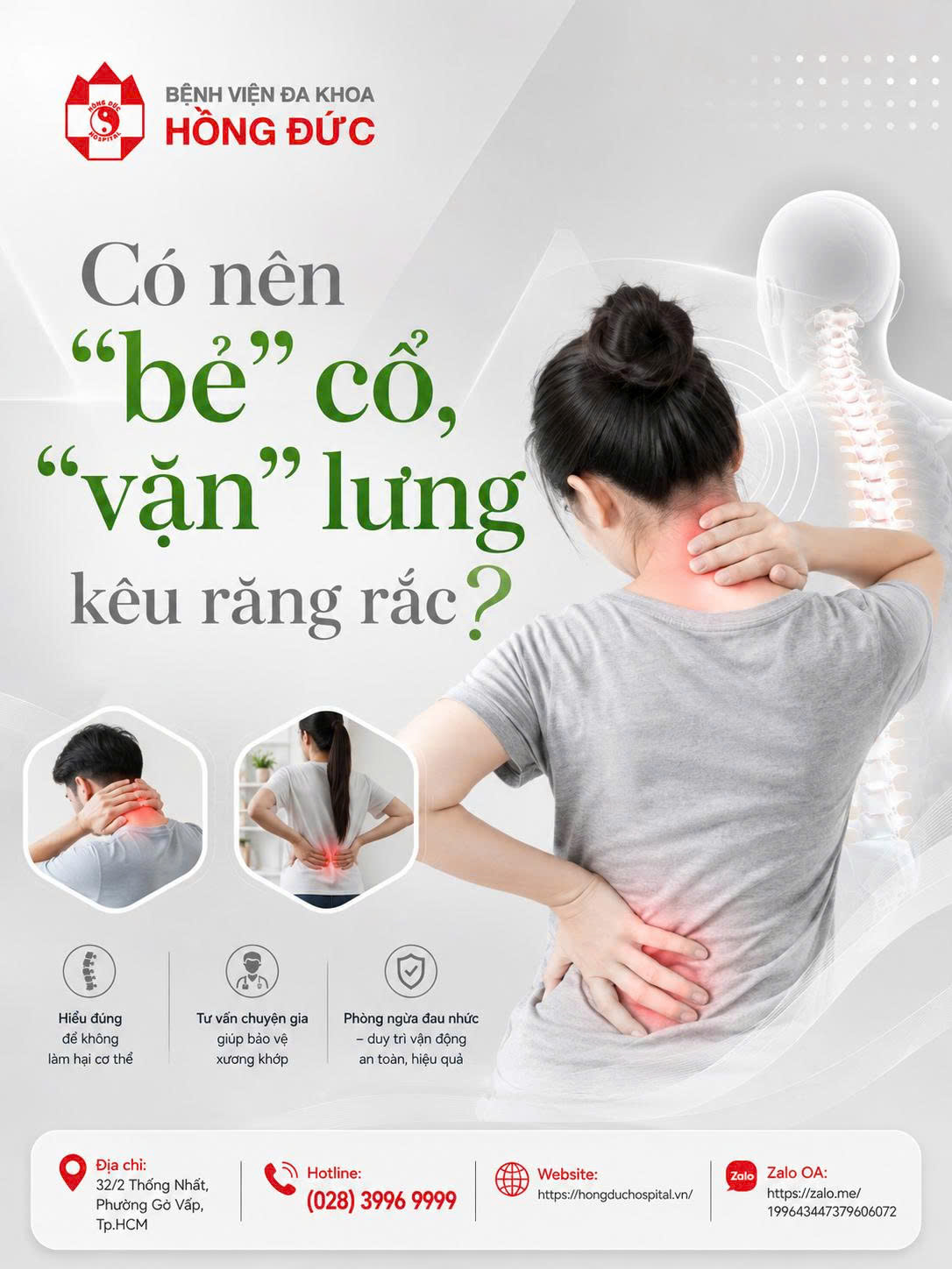 CÓ NÊN “BẺ” CỔ, “VẶN” CỘT SỐNG KÊU RĂNG RẮC?