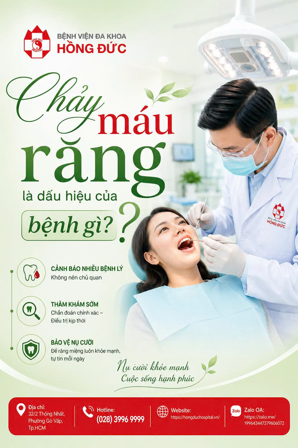 Chảy máu chân răng là dấu hiệu của bệnh gì?
