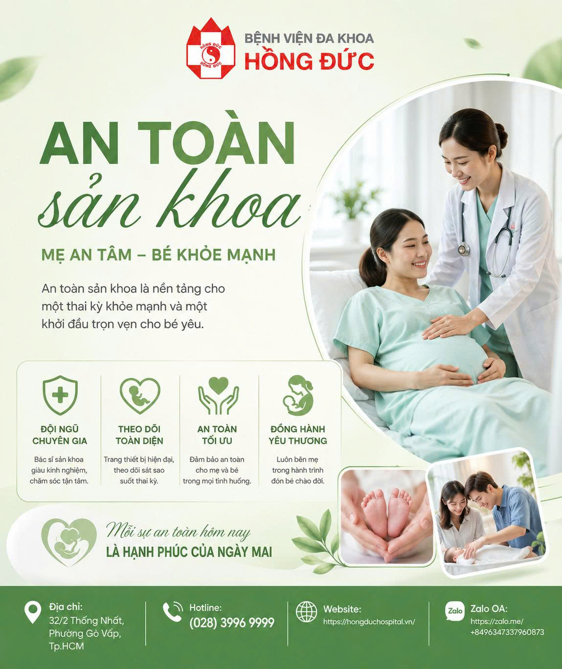 MỖI HÀNH ĐỘNG NHỎ, MỖI QUY TRÌNH ĐÚNG
THÊM MỘT CA SINH AN TOÀN