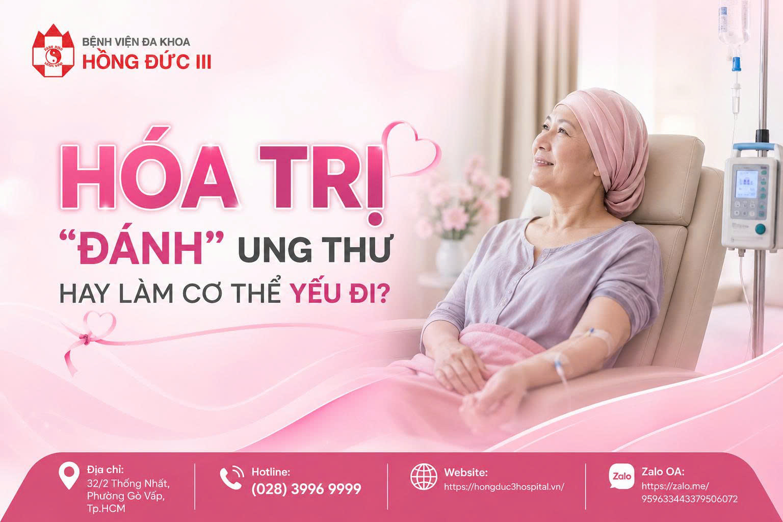 Hóa trị “đánh” ung thư hay làm cơ thể yếu đi?