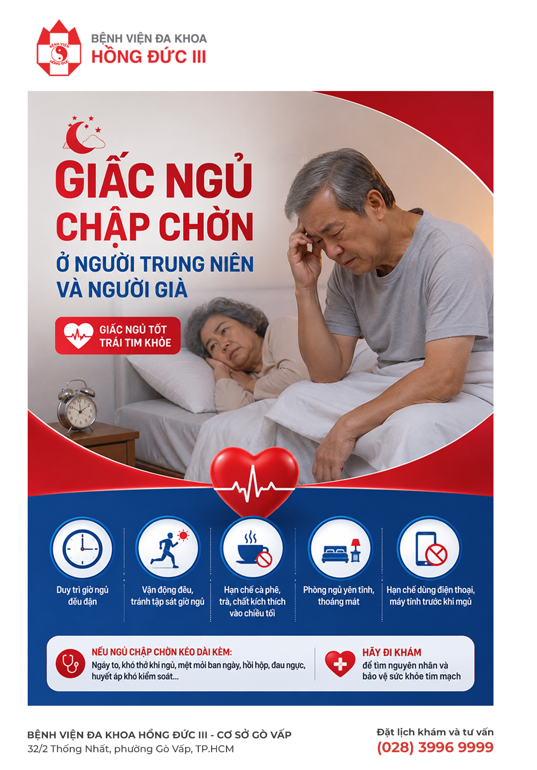 Giấc ngủ chập chờn ở người trung niên và người già