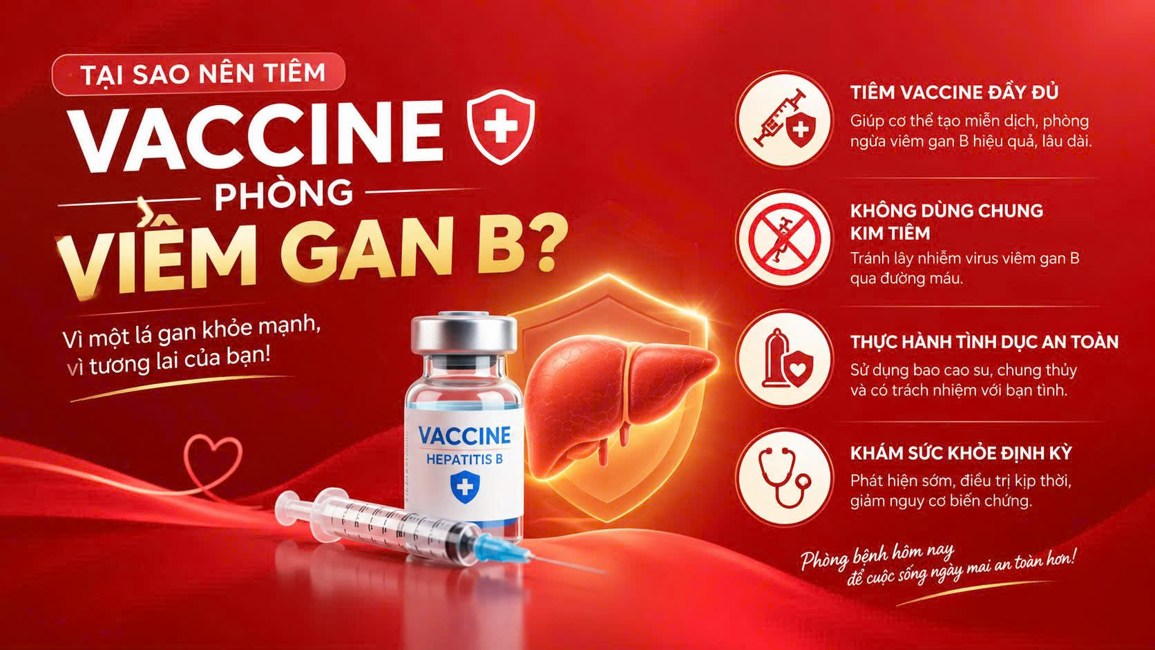 TẠI SAO NÊN TIÊM VACCINE PHÒNG VIÊM GAN B?
