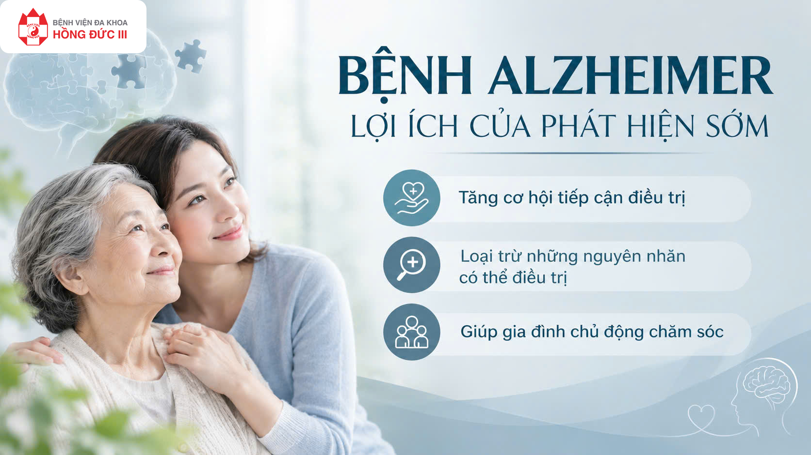 BỆNH ALZHEIMER -  LỢI ÍCH CỦA PHÁT HIỆN SỚM