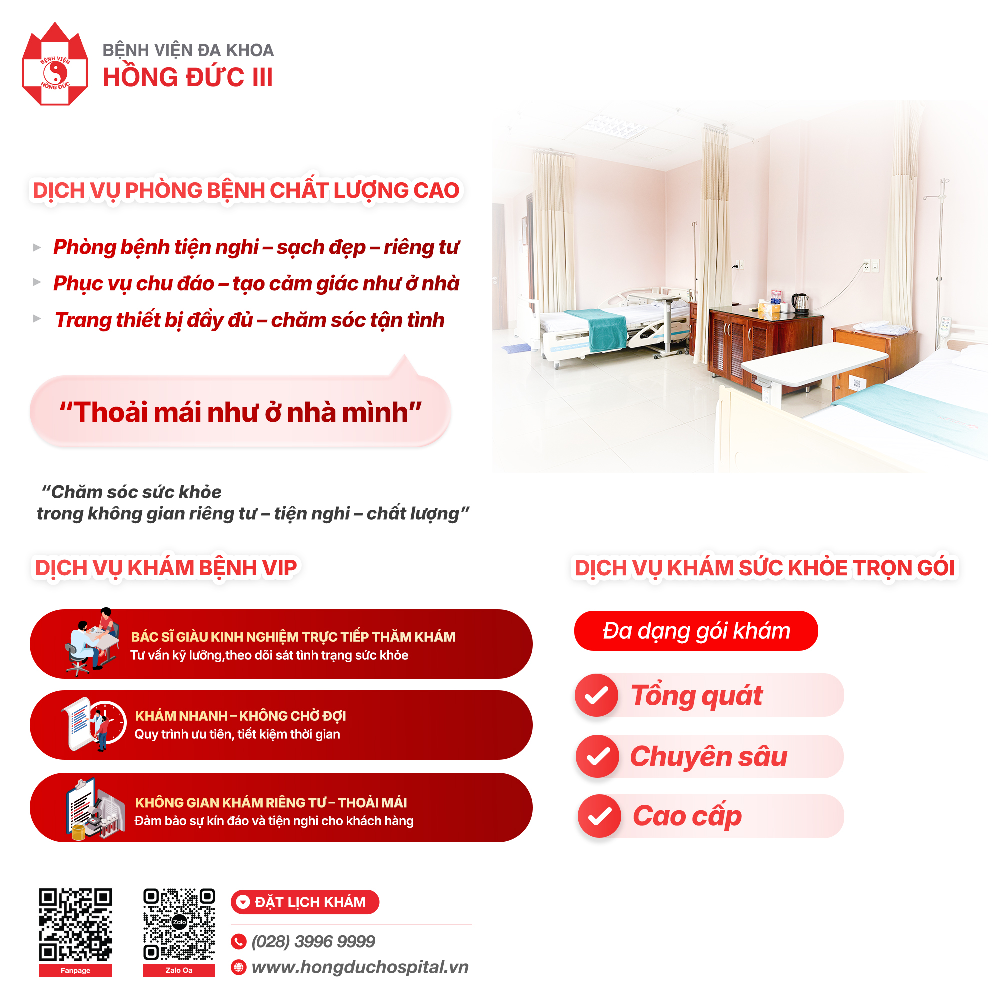 Tầm soát sớm – Sống khỏe chủ động
với các gói khám tại Hồng Đức III